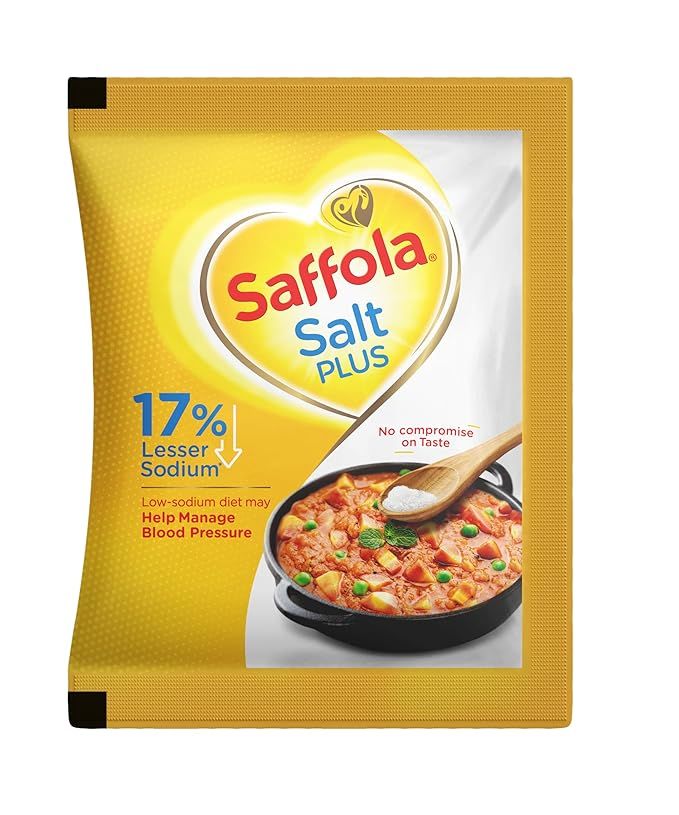 Saffola Salt Plus, Lesser Sodium - 1kg 