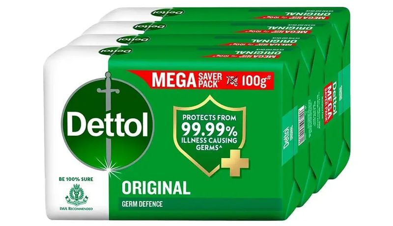 Dettol Soap, Original - 100gm (Pack of 5) (182)