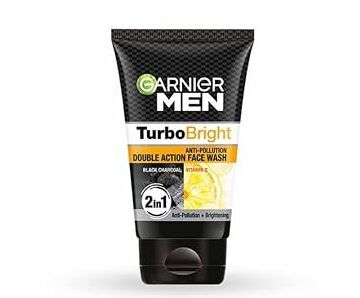 Garnier Men Turbo Bright Double Action Face Wash - 100g (299)
