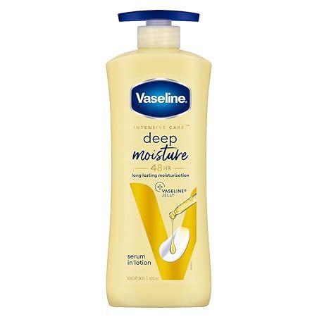 Vaseline Intensive Care Deep Moisture Body Lotion (Yellow) - 600ml (750)