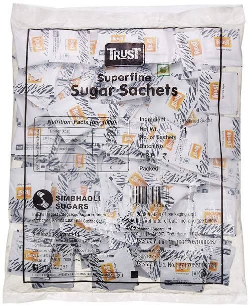 Trust Refined Sugar Sachets 5gm - 200 Sachets