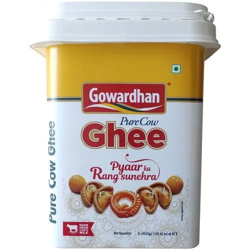 Gowardhan Pure Cow Ghee Jar - 5LTR Gowardhan Pure Cow Ghee Jar - 5LTR
