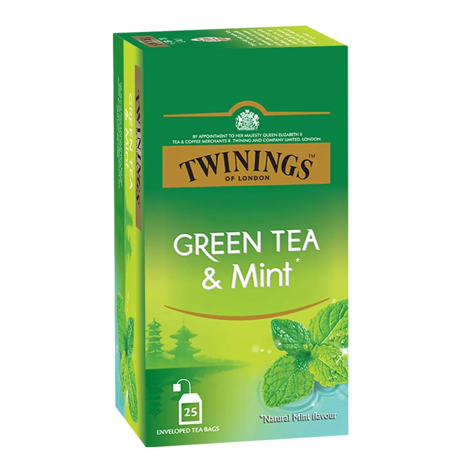 Twinings Green Tea &amp; Mint - 25 Tea Bags (345)