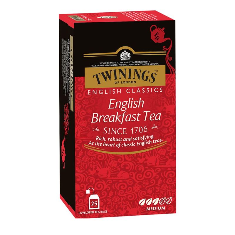 Twinings English Breakfast Tea - 25 Tea Bags (345)