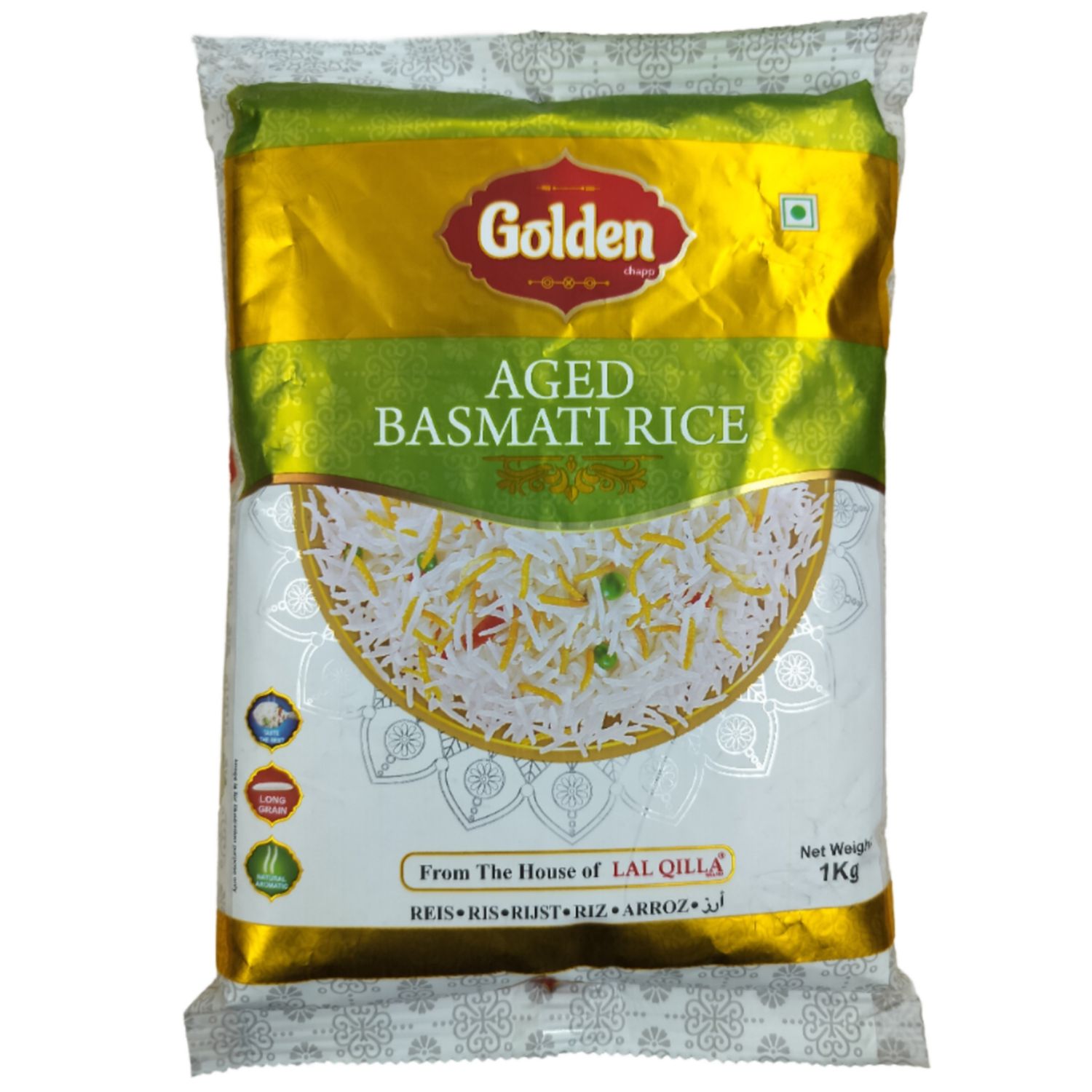 Lal Qilla Golden Chapp Aged Basmati Rice (PONA) - 1kg