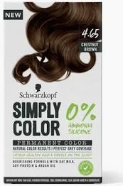 Schwarzkopf Simply Color, Permanent Hair Colour, 4.65 Chestnut Brown