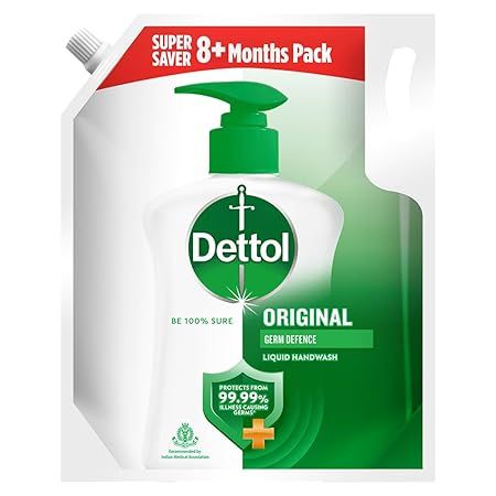 Dettol Original Liquid Hand Wash Soap Refill Pouch - 1.35LTR