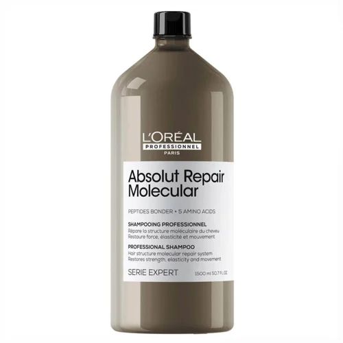 LOreal Professionnel Absolut Repair Molecular Shampoo for Damaged Hair, 1.5LTR (4500)