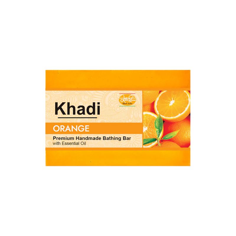 Khadi Handmade Soap, Orange - 125g