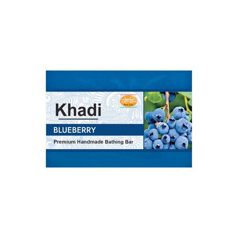 Khadi Handmade Soap, Blueberry - 125g