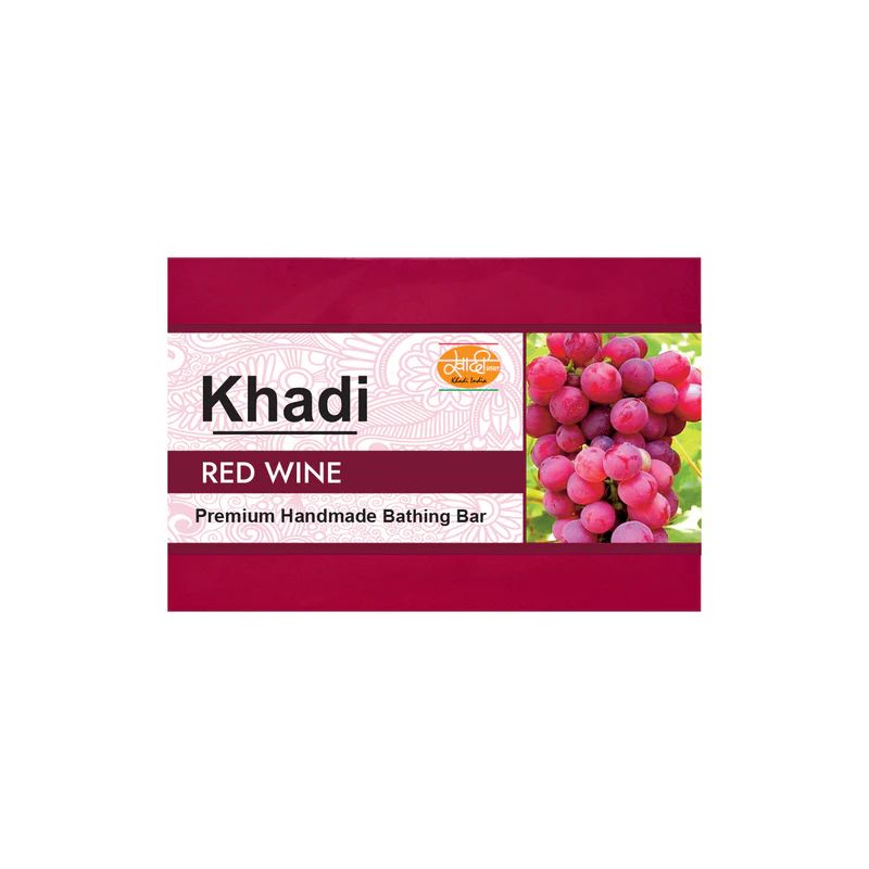 Khadi Handmade Soap, Red Wine - 125g