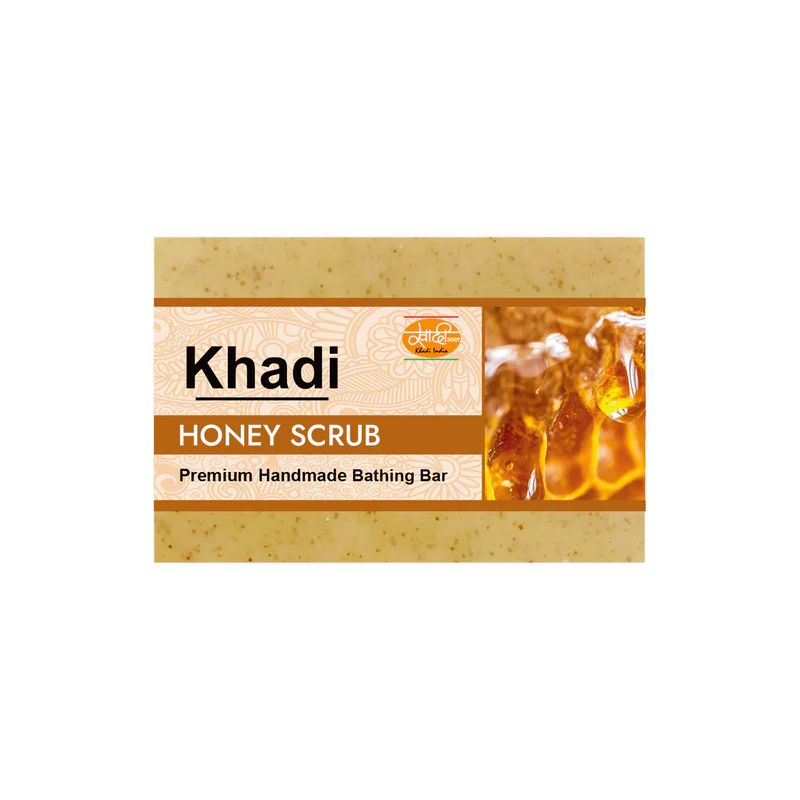 Khadi Handmade Soap, Honey Scrub - 125g