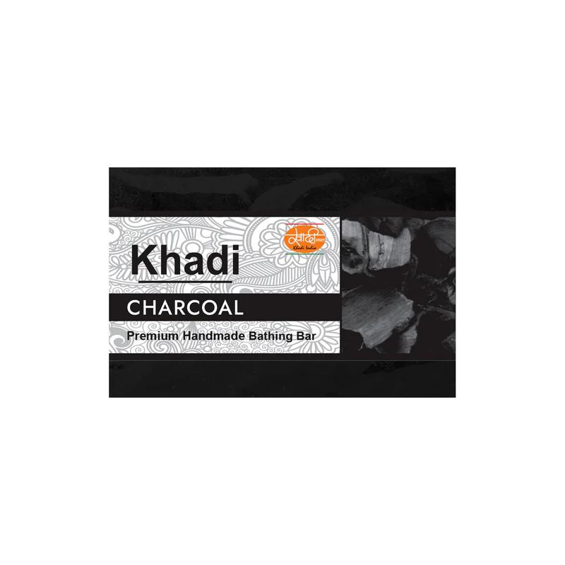 Khadi Handmade Soap, Charcoal - 125g