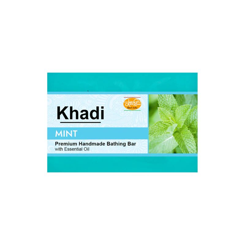 Khadi Handmade Soap, Mint - 125g