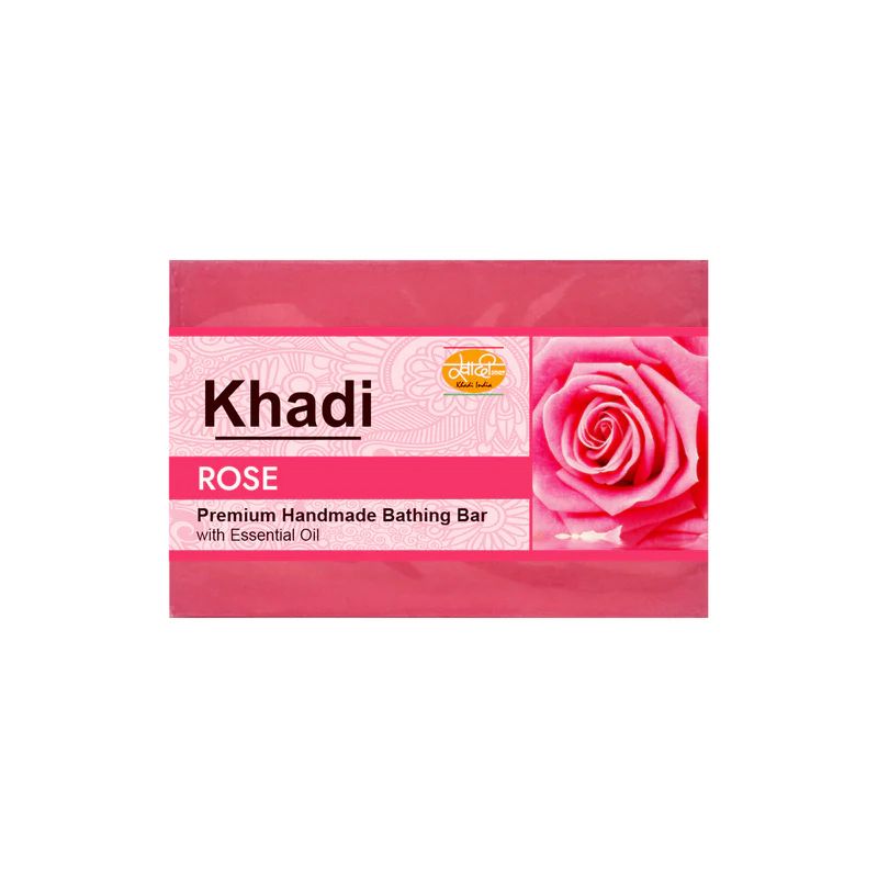 Khadi Handmade Soap, Rose - 125g