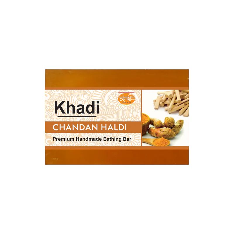 Khadi Handmade Soap, Chandan Haldi - 125g