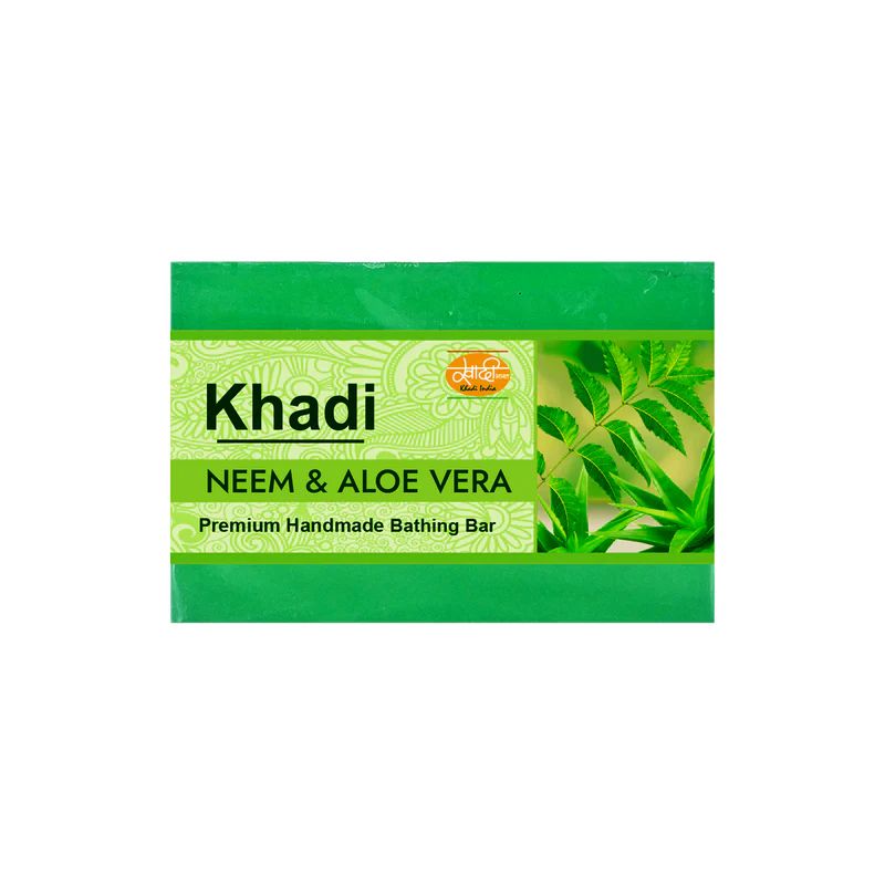 Khadi Handmade Soap, Neem &amp; Aloe Vera - 125g