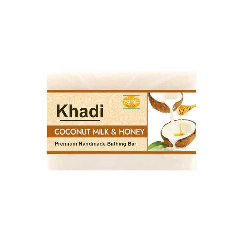 Khadi Handmade Soap, Coconut Milk &amp; Honey - 125g