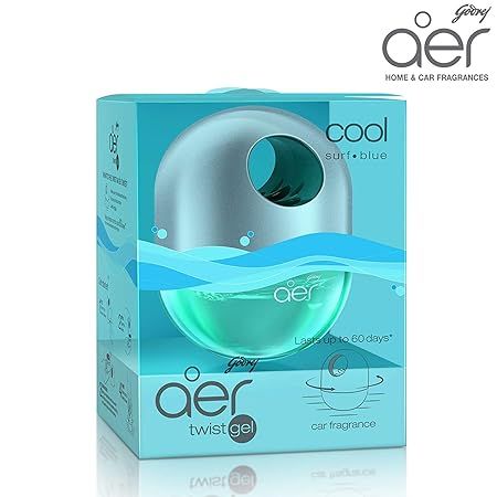 Godrej aer Twist Car Gel, Cool Surf Blue - 45g