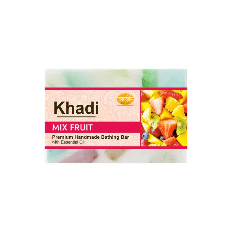 Khadi Handmade Soap, Mix Fruit - 125g