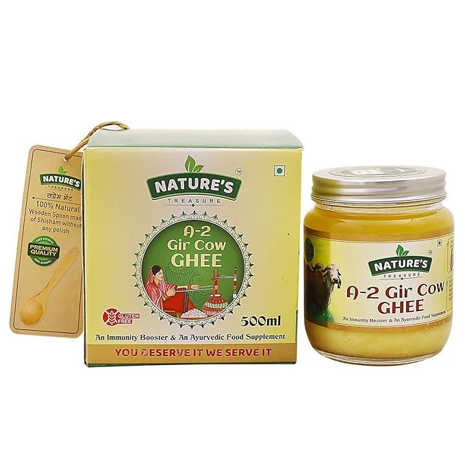 Natures Treasure A2 Gir Cow Ghee - 500ml Natures Treasure A2 Gir Cow Ghee - 500ml