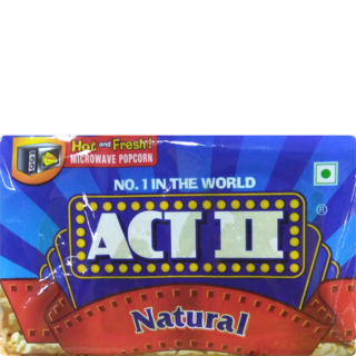 ACT II NATURAL POPCORN FOR MICROWAVE 99GM