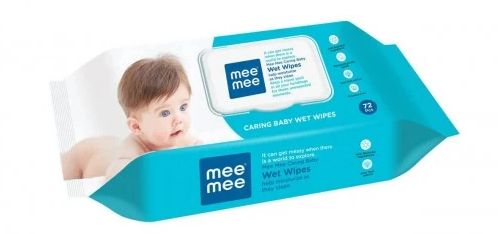 Mee Mee Caring Baby Wet Wipes - 72 Pcs Mee Mee Caring Baby Wet Wipes - 72 Pcs