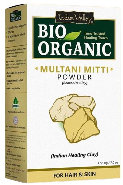Indus Valley Multani Mitti Powder for Hair &amp; Face Pack - 200g