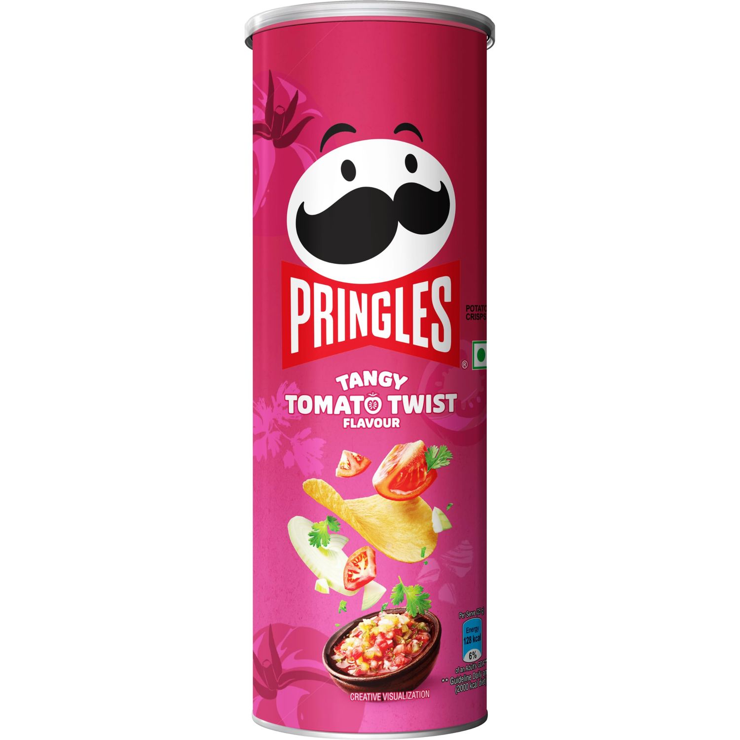 Pringles Potato Chips Tangy Tomato Twist Flavour 102 gm