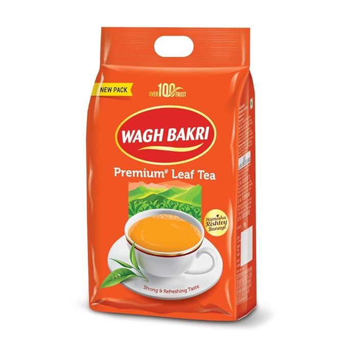 Wagh Bakri Premium Leaf Tea Poly Pack - 1kg + 1kg Sugar Free 
