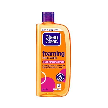 Clean &amp; Clear Foaming Face Wash - 240ml (480)