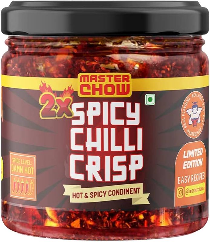MasterChow Limited Edition 2X Spicy Chilli Garlic Crisp -170g