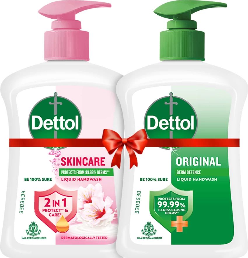 Dettol Hand Wash Pump - 210ml (Buy 1 Get 1 Free)