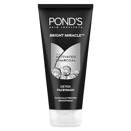 Ponds Bright Miracle Detox Facewash With Activated Charcoal - 150g (440)