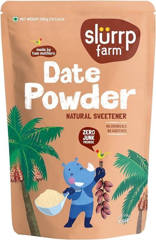 Slurrp Farm Date Powder 100% Natural Sweetener  No Preservatives 300g
