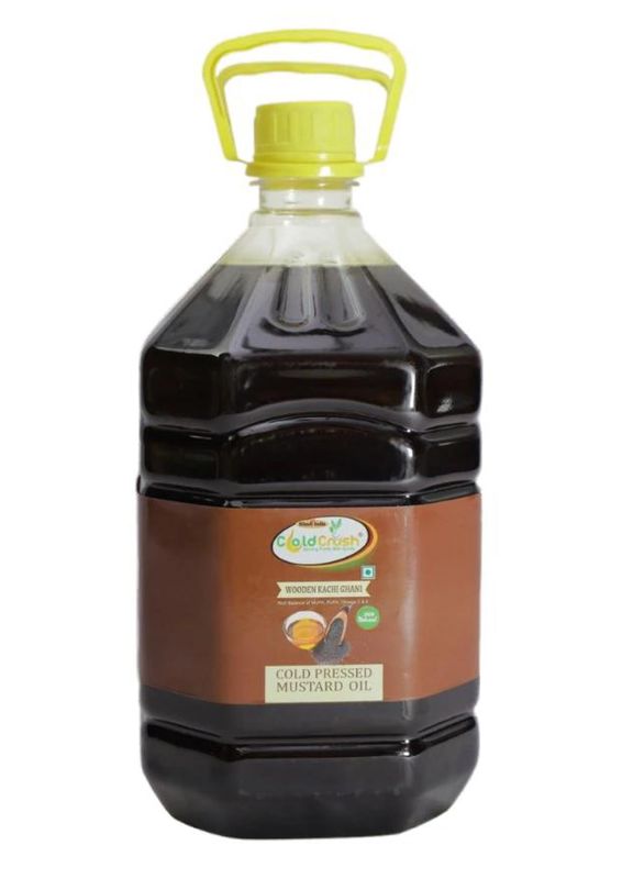 Cold Crush Cold Pressed Black Mustard Oil (Khadi India) - 5LTR 