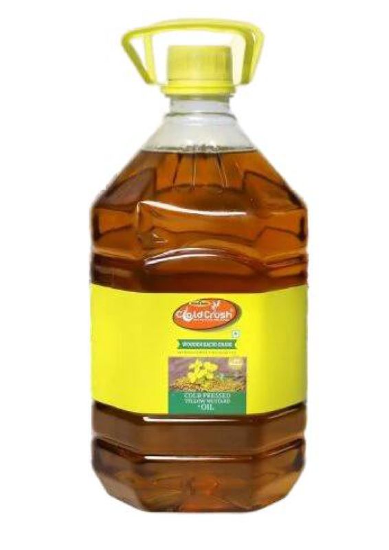 Cold Crush Cold Pressed Yellow Mustard Oil (Khadi India) - 5LTR