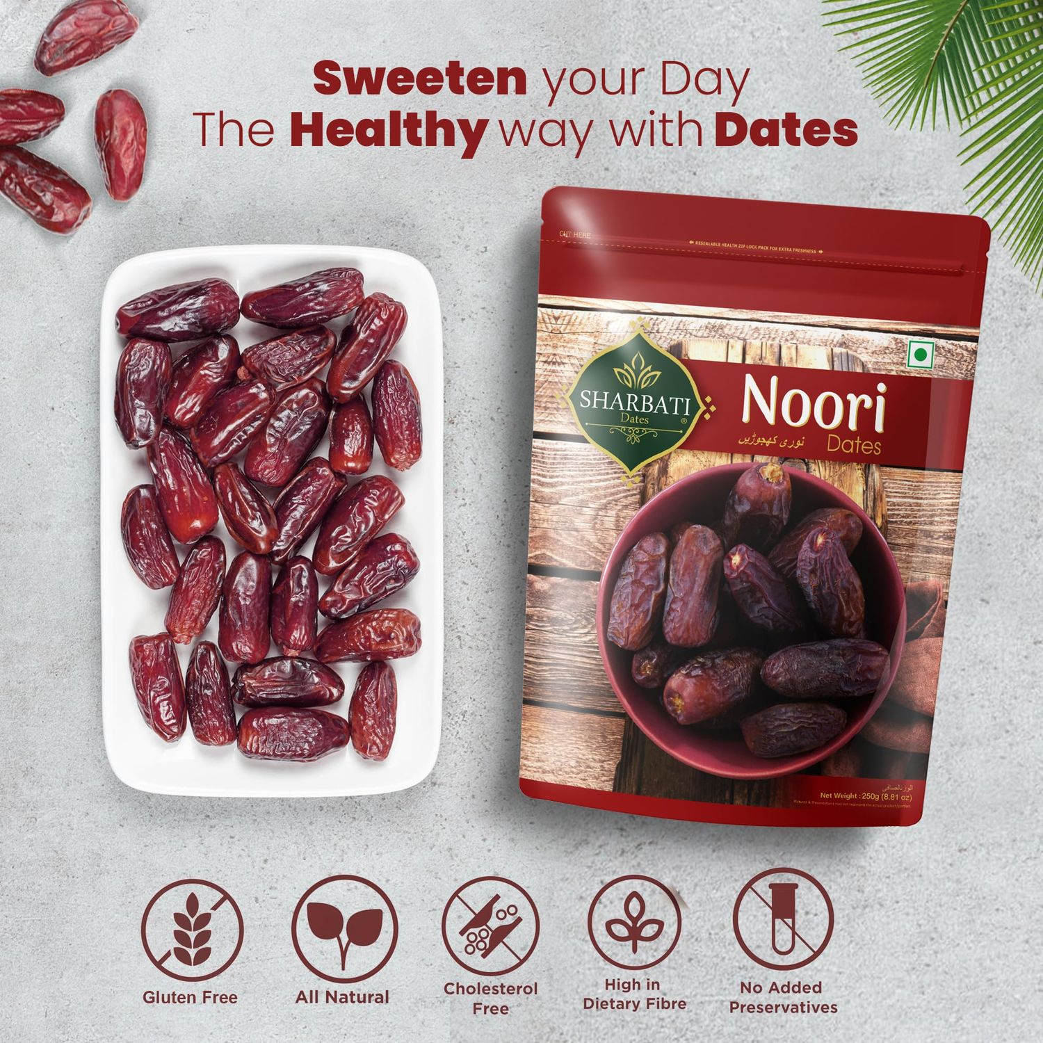 SHARBATI  Premium Noori Dates 500g 