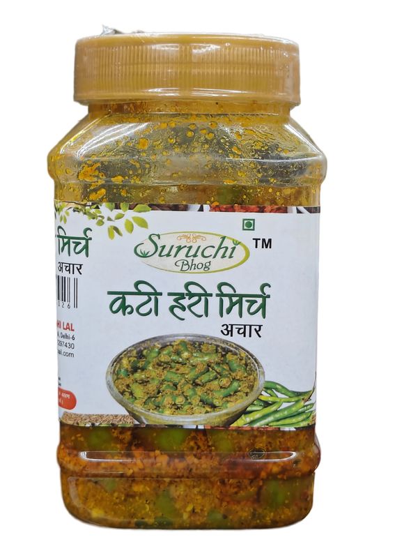 Suruchi Fresh Cut Crispy Green Chilli Pickle - 200g