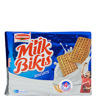 Britannia Milk Bikis Plain Biscuits 190.5gm