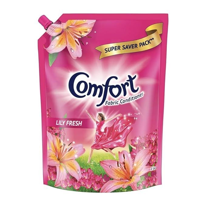 Comfort Fabric Conditioner, Lily Fresh (Pink) - 2LTR Pouch