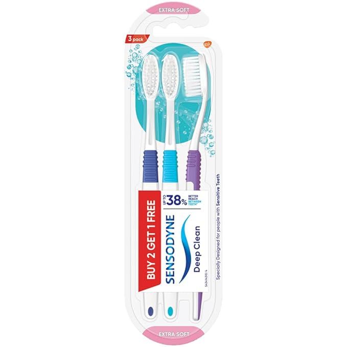 Sensodyne Deep Clean Toothbrush, Extra Soft - Buy 2 Get 1 Free