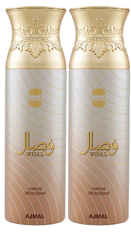 Ajmal Wisal Perfume Deodorant For Women - 200ml (Pack Of 2)