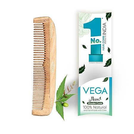 Vega Neem Wooden Comb - WNC-01 (225)