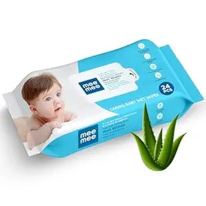 Mee Mee Caring Baby Wet Wipes - 24 Pcs