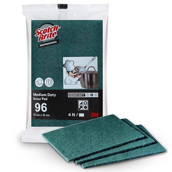 Scotch-Brite Scrub Pad (Large) - Pack of 4Pcs Scotch-Brite Scrub Pad (Large) - Pack of 4Pcs