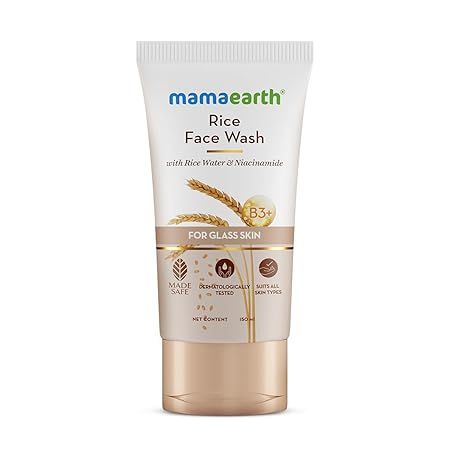 Mamaearth Rice Face Wash With Rice Water &amp; Niacinamide - 150ml (419)