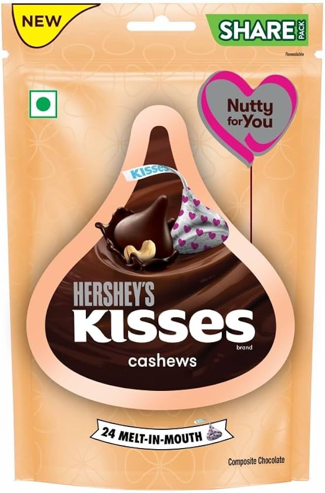 Hersheys Kisses Cashews Chocolate 100.8gm