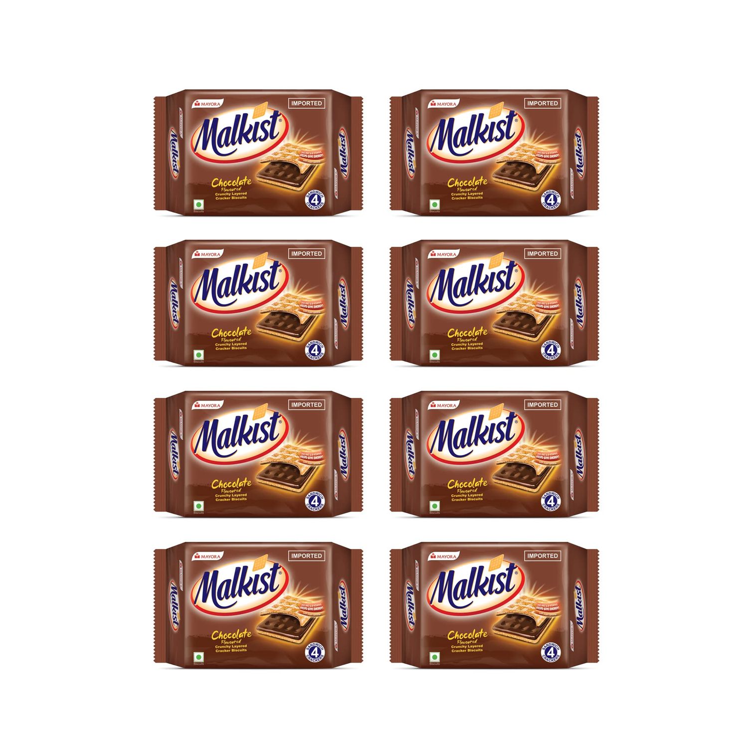 Mayora Malkist Double Chocolate Biscuits 15gm (Pack Of 40 Pcs)
