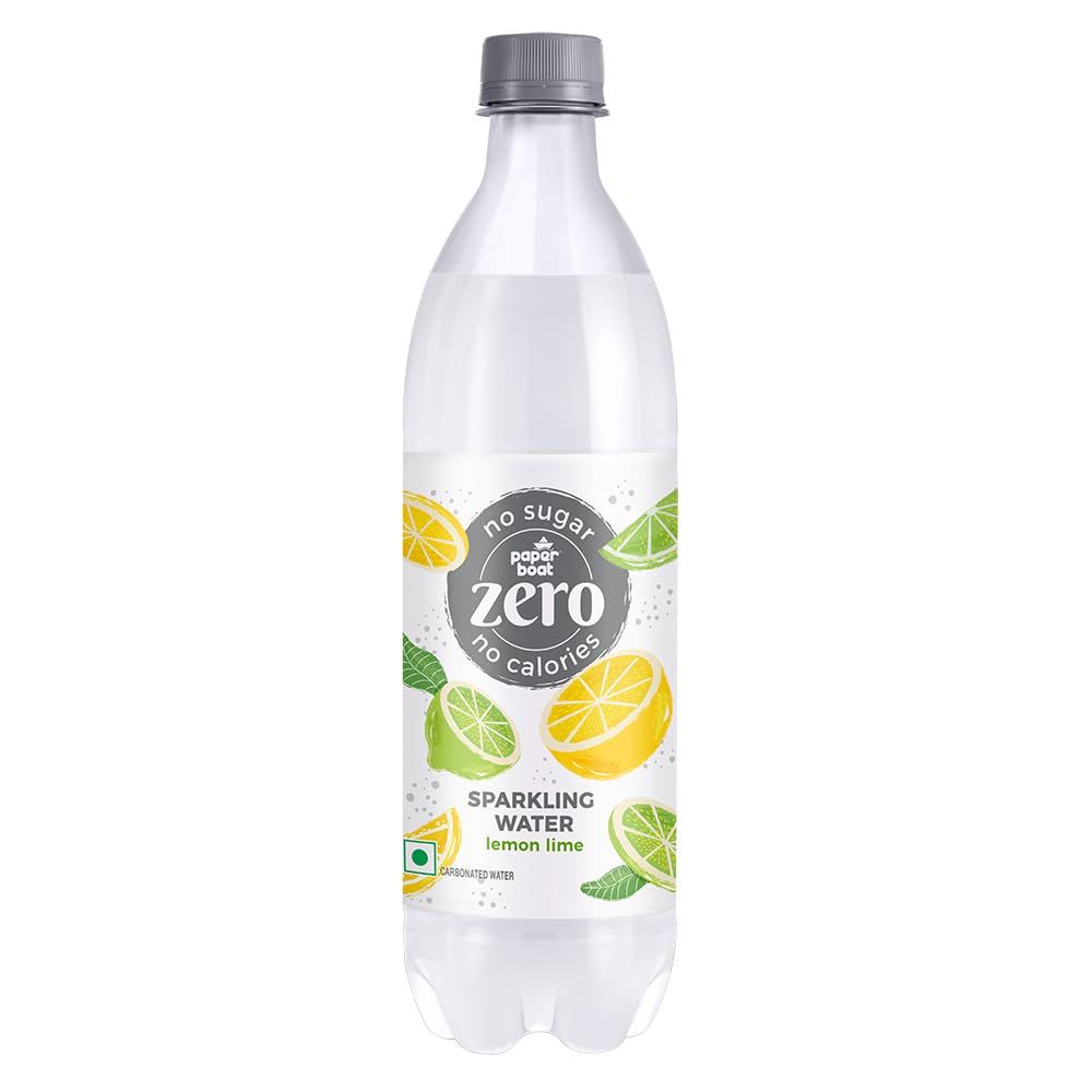 Paper Boat  ZERO Sugar  Sparkling Water Lemon Lime, 250ml (Pack Of 24Pcs) 